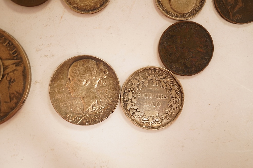 Lucania, Velia, AR Didrachm, c. 334-300 BC, Head of Athena, lion tearing prey, approx 7.6g, British coins and medals;, Victoria crowned 1891, halfcrown, 1899, shillings, threepeces, Horatio Viscount Nelson Foudroyant fla
